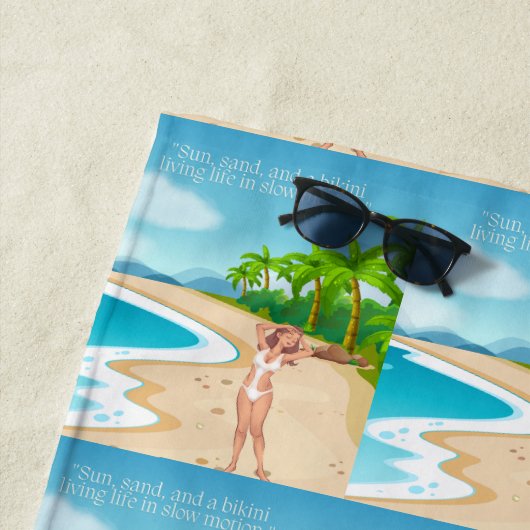 Strandladie Strandtuch (Beispiel)