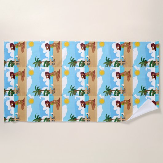 Strandladie Strandtuch (Vorderseite)