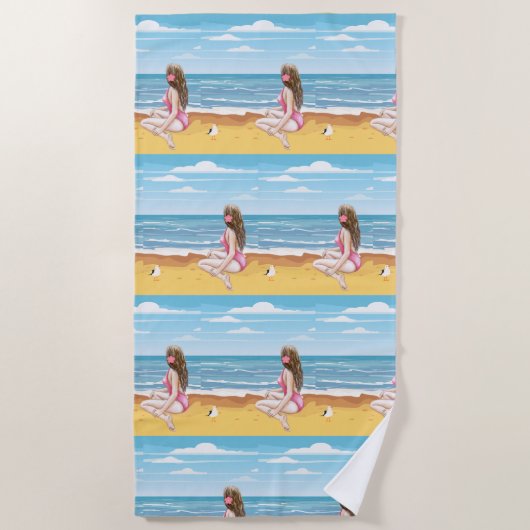 Strandladie Strandtuch (Vorderseite)