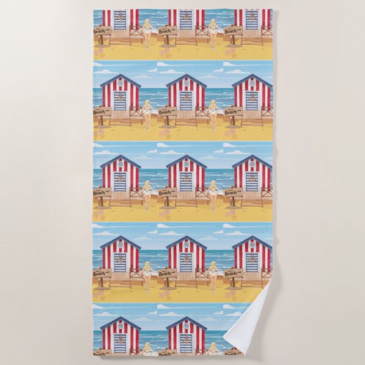 Strandladie Strandtuch (Vorderseite)