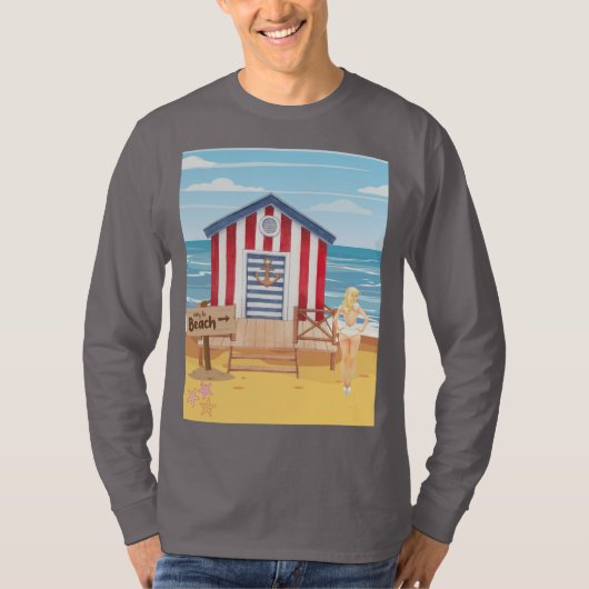 Strandladie T-Shirt (Vorderseite)