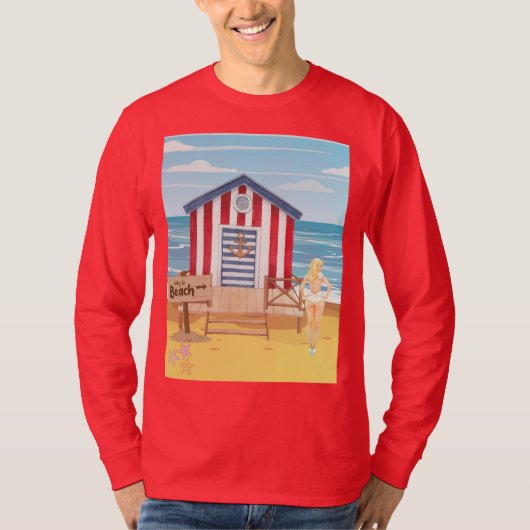 Strandladie T-Shirt (Vorderseite)