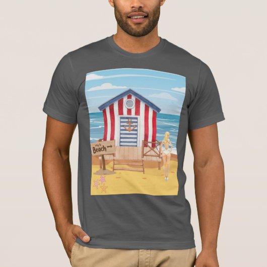 Strandladie T-Shirt (Vorderseite)