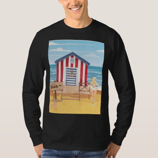 Strandladie T-Shirt (Vorderseite)