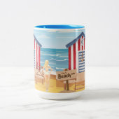 Strandladie Zweifarbige Tasse (Mittel)