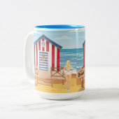 Strandladie Zweifarbige Tasse (Vorderseite Links)