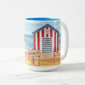 Strandladie Zweifarbige Tasse (VorderseiteRechts)