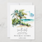 Strandlampen Save the Date Karte (Vorderseite)