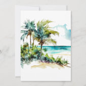 Strandlampen Save the Date Karte (Rückseite)