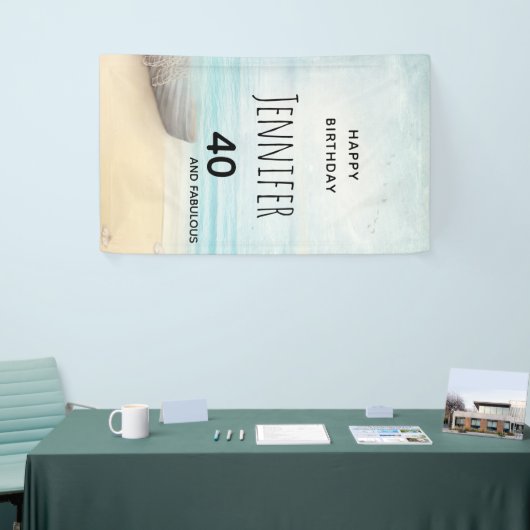 Strandlandschaft 40. Geburtstag Banner (Messeveranstaltung)