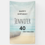 Strandlandschaft 40. Geburtstag Banner (Vertikal)