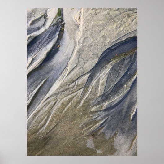 Strandlandschaft Abstrakte Kunst Poster (Vorne)