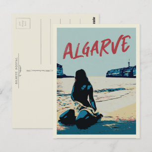 Strandlandschaft Algarve - Abbildung Portugal Post Postkarte