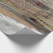 Strandlandschaft Frankreich: Der alte Badeort Geschenkpapier (Ecke)