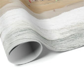 Strandlandschaft Frankreich: Der alte Badeort Geschenkpapier (Rolleneckpunkt)