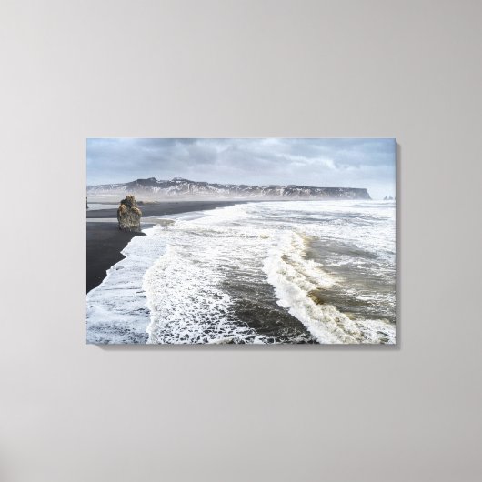 Strandlandschaft im Winter Leinwanddruck (Vorderseite)