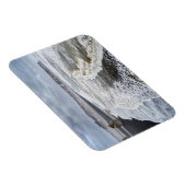 Strandlandschaft im Winter Magnet (Rechte Seite)