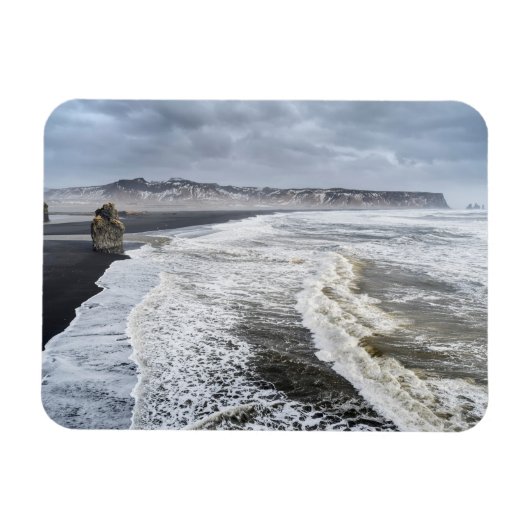 Strandlandschaft im Winter Magnet (Horizontal)
