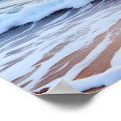 Strandlandschaft Küste Sonnenuntergang Friedliche  Poster (Ecke)