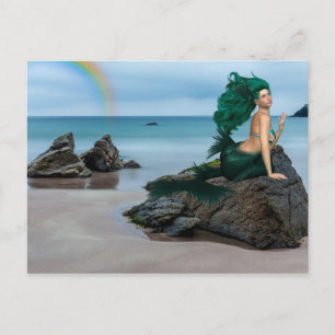 Strandlandschaft Mermaid Rock Postkarte