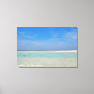 Strandlandschaft mit texturiertem Sand Reise Foto Leinwanddruck