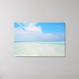 Strandlandschaft mit texturiertem Sand Reisefoto Leinwanddruck