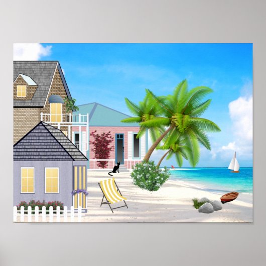 Strandlandschaft Poster (Vorne)
