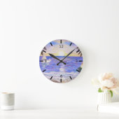 Strandlandschaft Runde Wanduhr (Zuhause)