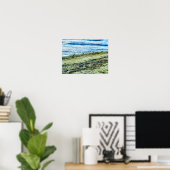 Strandlandschaftsfoto von Rhode Island Poster (Heimbüro)