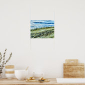 Strandlandschaftsfoto von Rhode Island Poster (Küche)