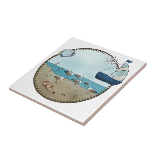 Strandläufer Fliese (Seite)