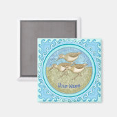Strandläufer magnet (Vorderseite/Rückseite)