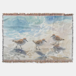 Strandläufer-Strandkunst Decke