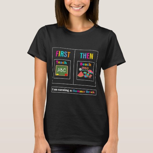 Strandleben als Lehrer im Sommer T-Shirt (Vorderseite)