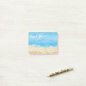 Strandleben Aquarellfarben nach der Einführung Post-it Klebezettel (Auf Schreibtisch)
