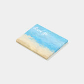 Strandleben Aquarellfarben nach der Einführung Post-it Klebezettel (angewinkelt)