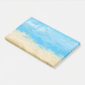 Strandleben Aquarellfarben nach der Einführung Post-it Klebezettel (angewinkelt)