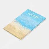 Strandleben Aquarellfarben nach der Einführung Post-it Klebezettel (angewinkelt)