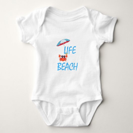 STRANDLEBEN BABY STRAMPLER (Vorderseite)