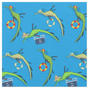 Strandleben der Weedy Sea Dragons Stoff