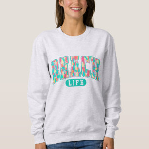 Strandleben Küsten-Vibes Ozeanliebhaber Entspa Sweatshirt