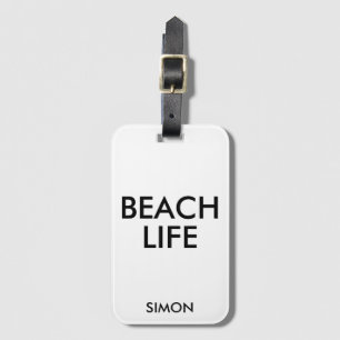 Strandleben-Rettungsschwimmer-Geschenk Gepäckanhänger
