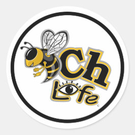 STRANDLEBEN RUNDER AUFKLEBER