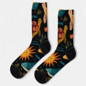 Strandlebens-Tier-Crew-Socken-Geschenk Socken (Linkes Detail)
