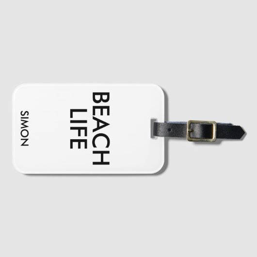 Strandlebensretter Gepäckanhänger (Vorderseite (Horizontal))