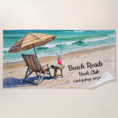 Strandlektüre Buchclub Namen hinzufügen Strandtuch (Vorderseite)
