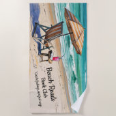 Strandlektüre Buchclub Namen hinzufügen Strandtuch (Vorderseite)