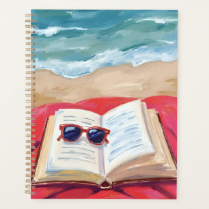 Strandlektüre Ozeanwellen Aquarellmalerei Planer