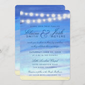 Strandleuchten am Wasser Einladung (Vorne/Hinten)