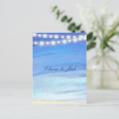 Strandleuchten am Wasser Postkarte (Stehend Vorderseite)